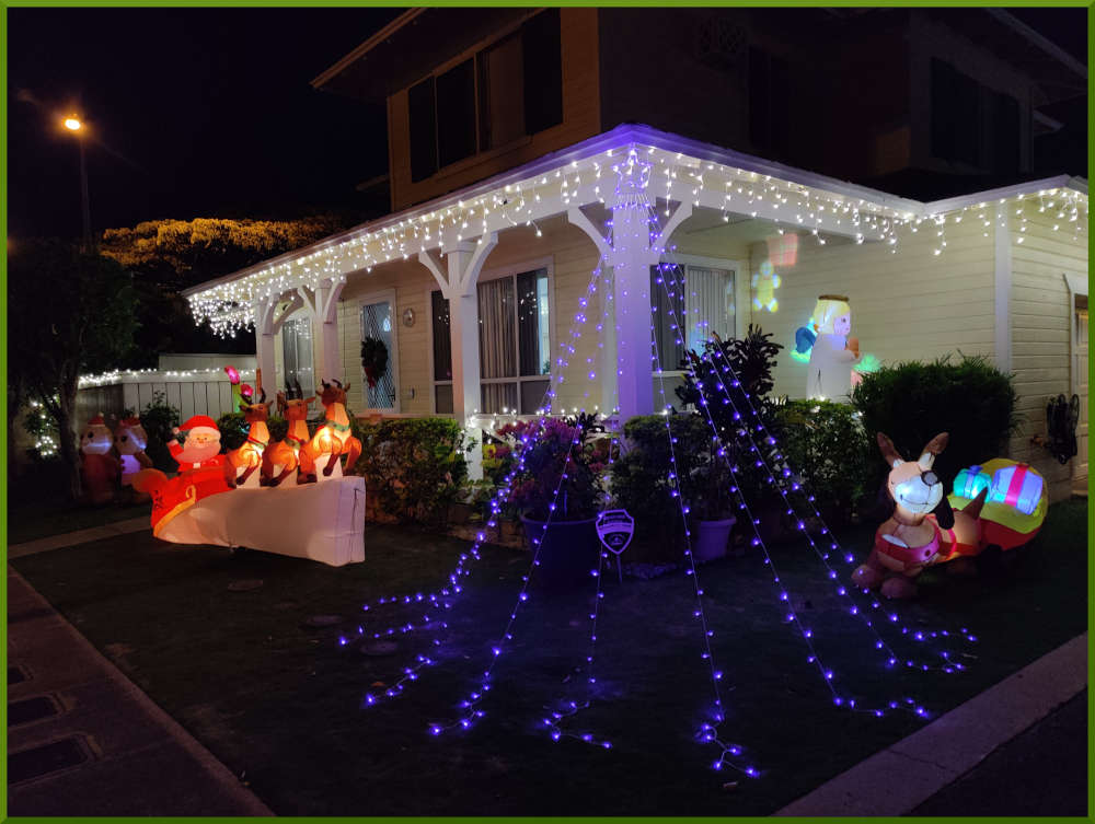 2021 Christmas decorations around Kekuilani Village
