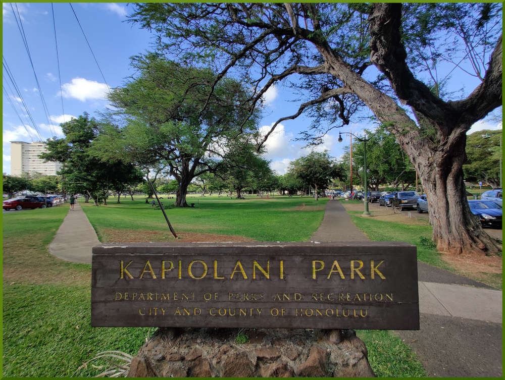 November 6th, 2021. Kapiolani park run.